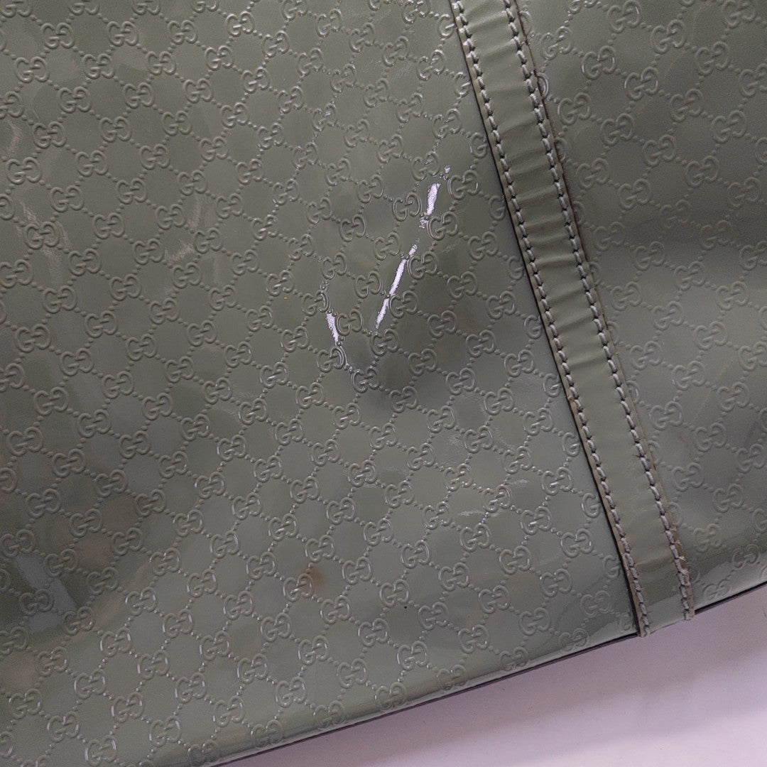Microguccissima Monogram Calfskin Green