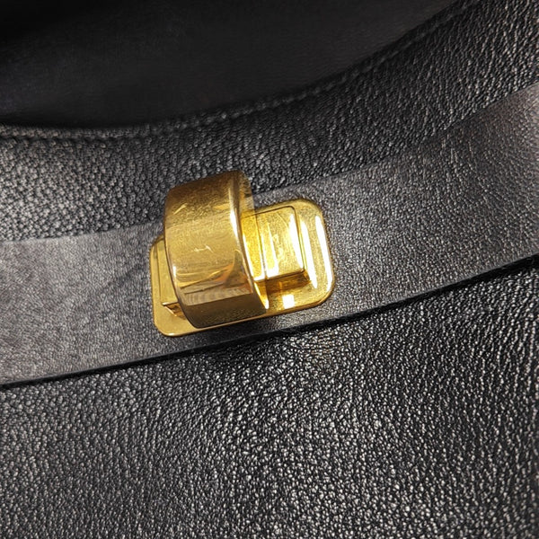 Calfskin Shoulder Bag Black