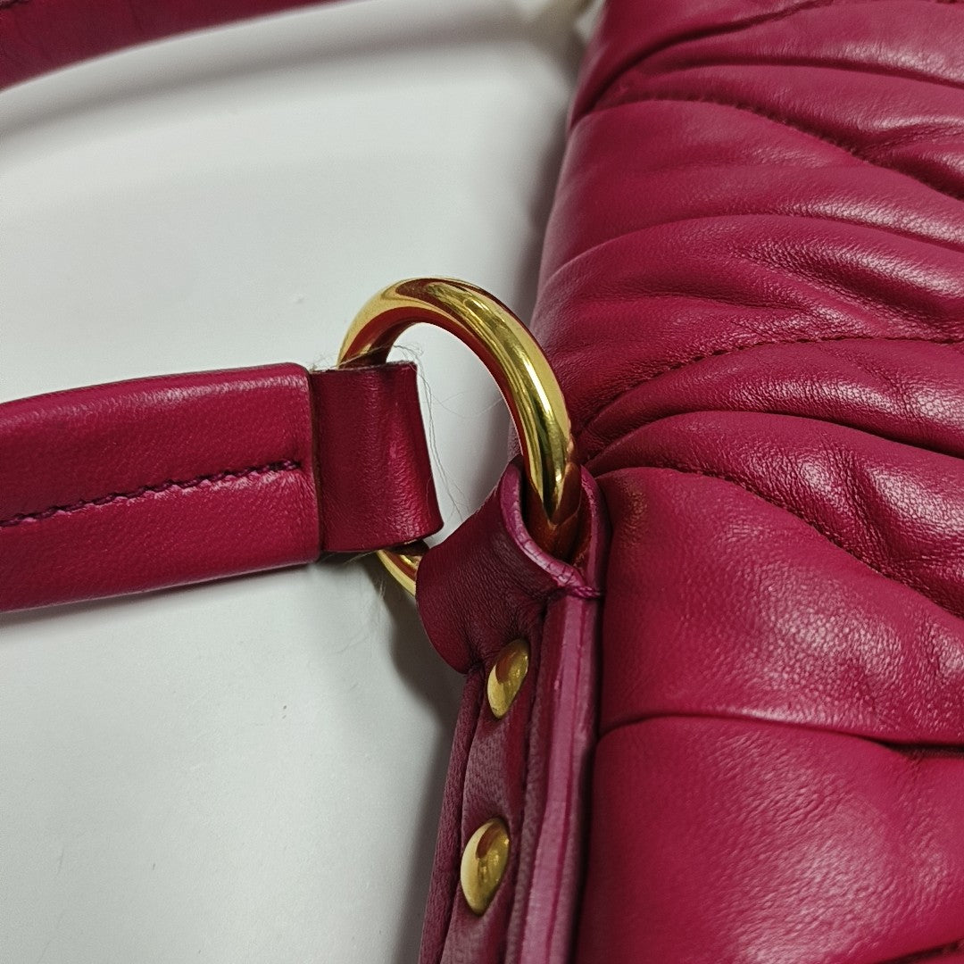 Quilted Lambskin Red