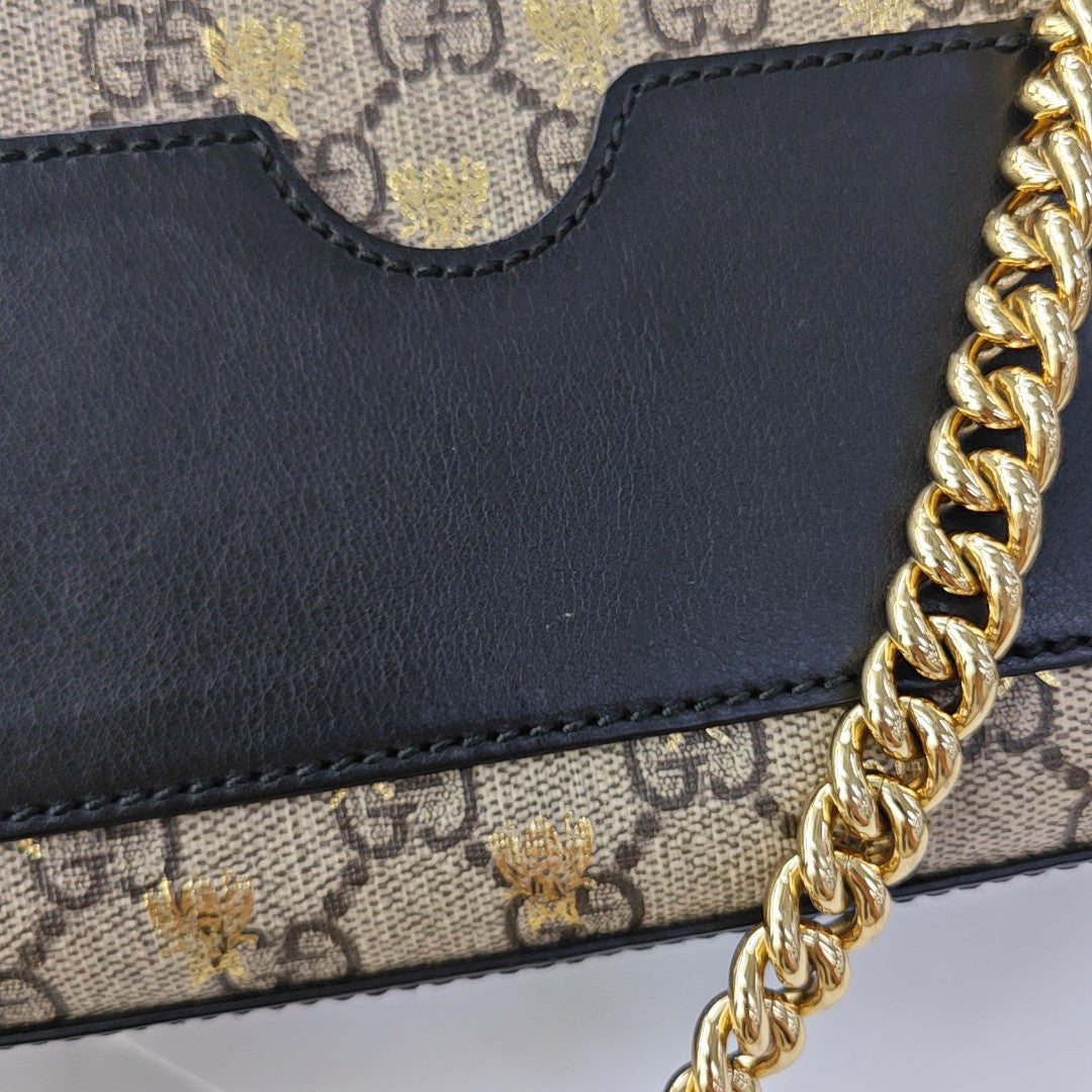 Padlock Small Monogram Coated Canvas Beige