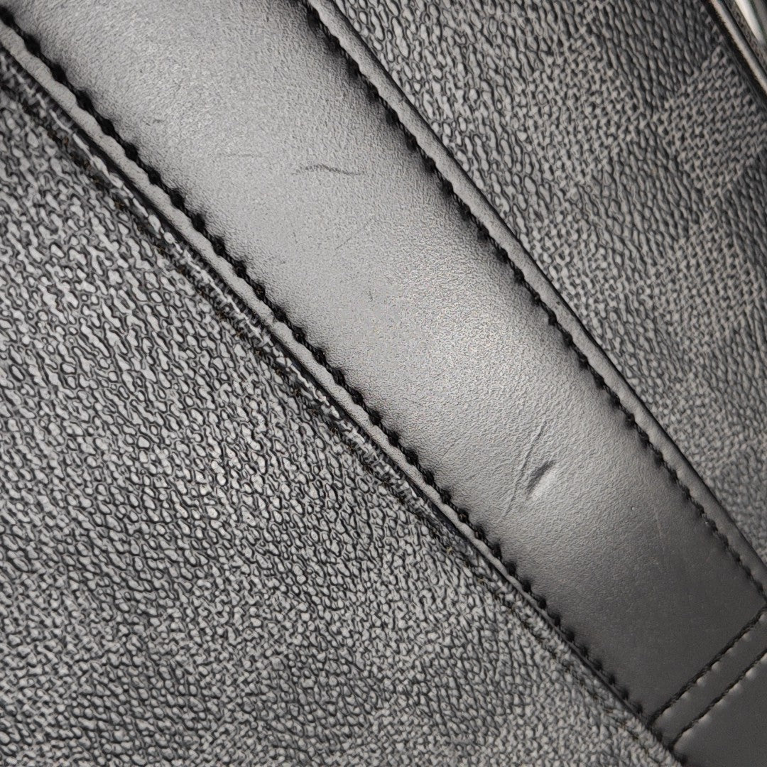 STEEVE Damier Graphite Coated Canvas Gray
