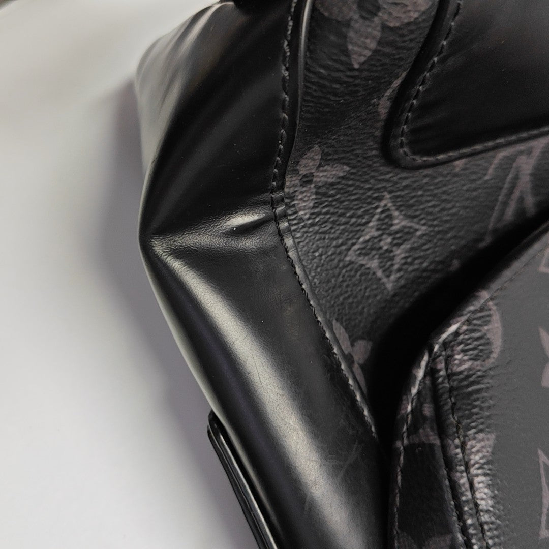 VOYAGER PM Monogram Coated Canvas Black