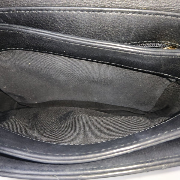 Quilted Calfskin Shoulder Bag Black