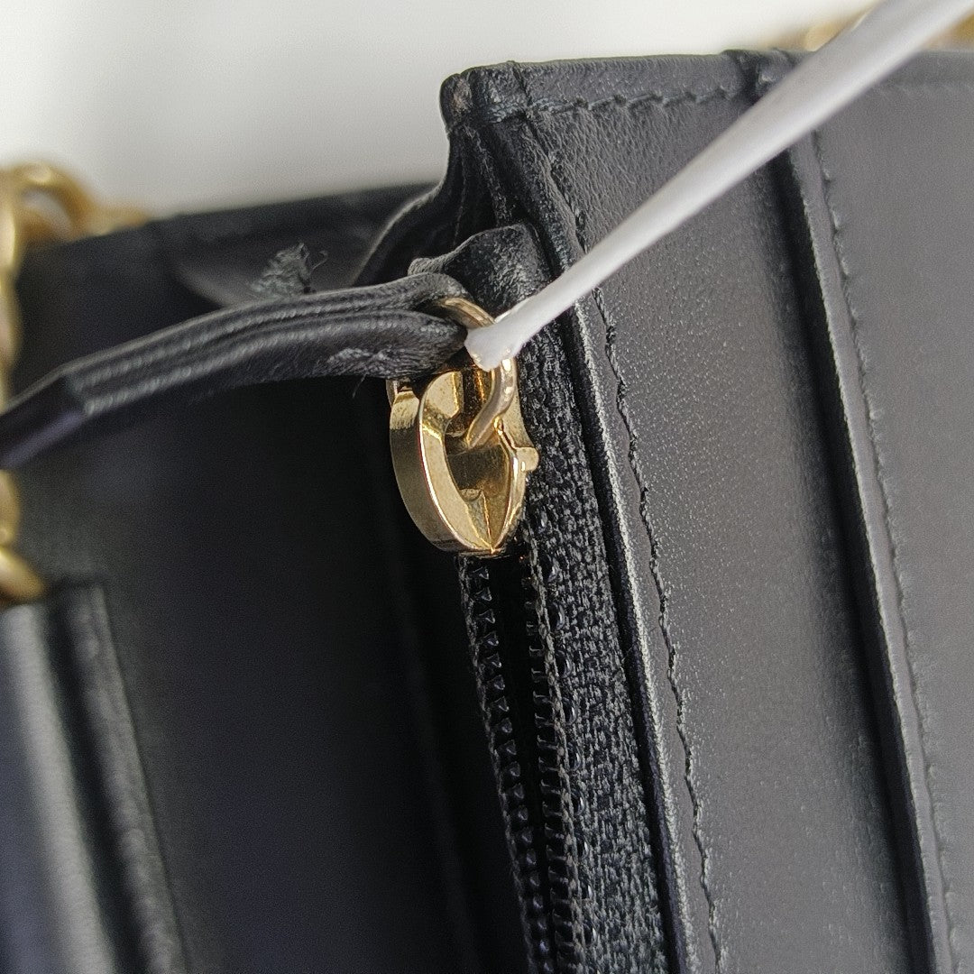 BOY CHANEL Mini Quilted Grained Calfskin Black