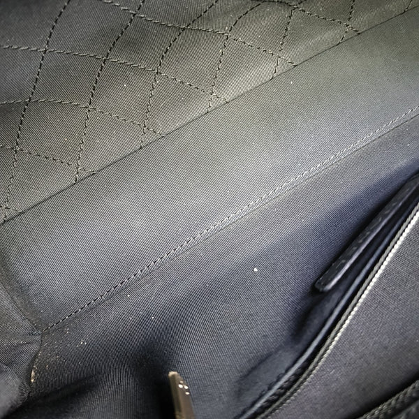 Quilted Grained Calfskin Black