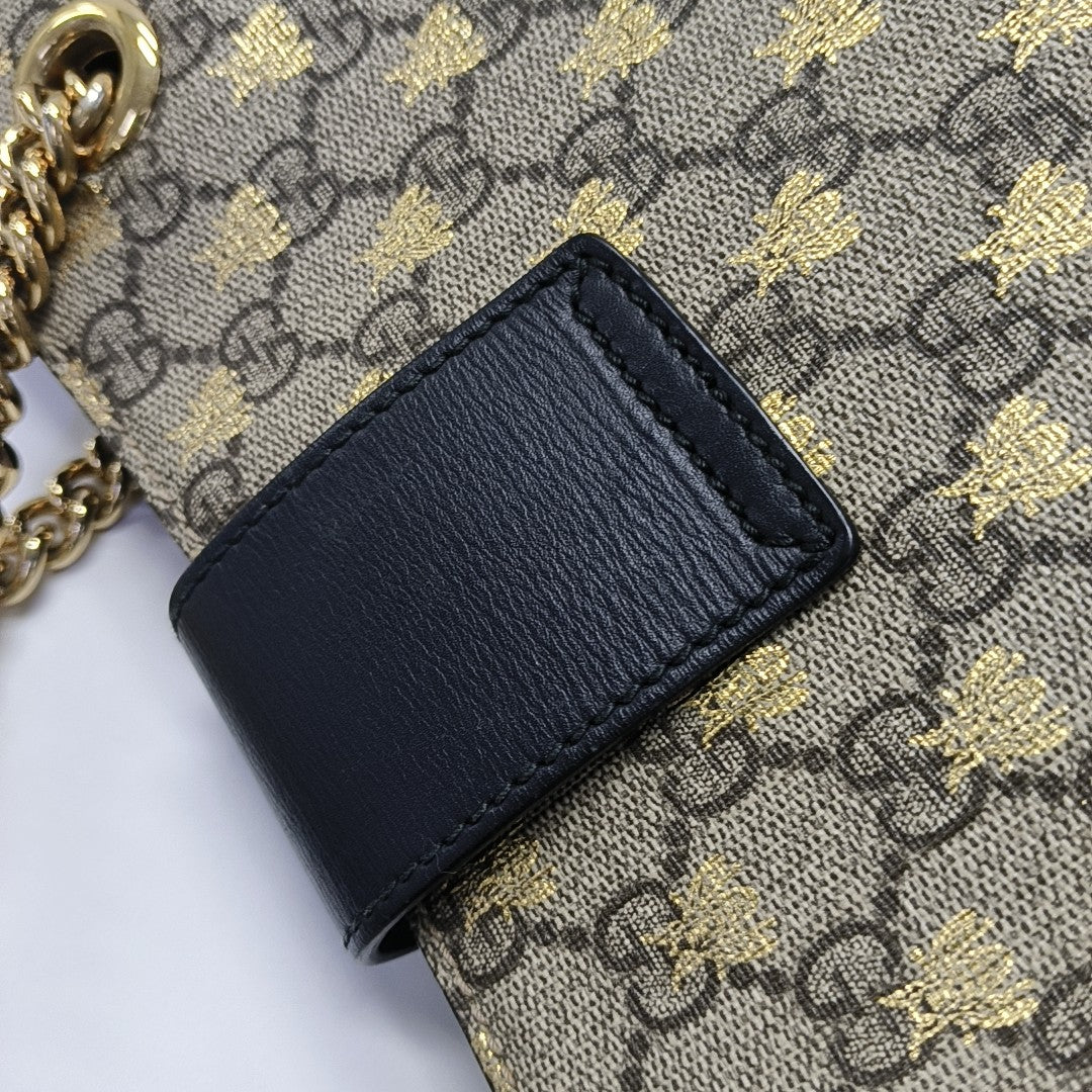 Padlock Medium Monogram Coated Canvas Brown