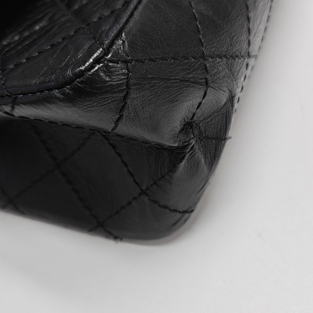 2.55 227 (jumbo) Quilted Vintage Calf Black