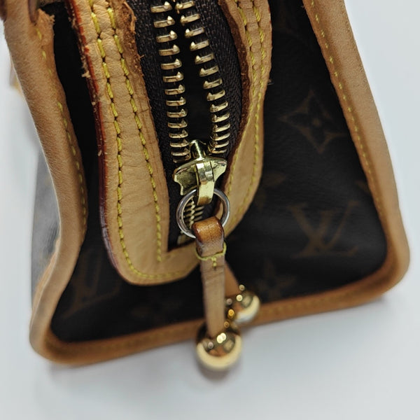 POPINCOURT Monogram Coated Canvas Brown