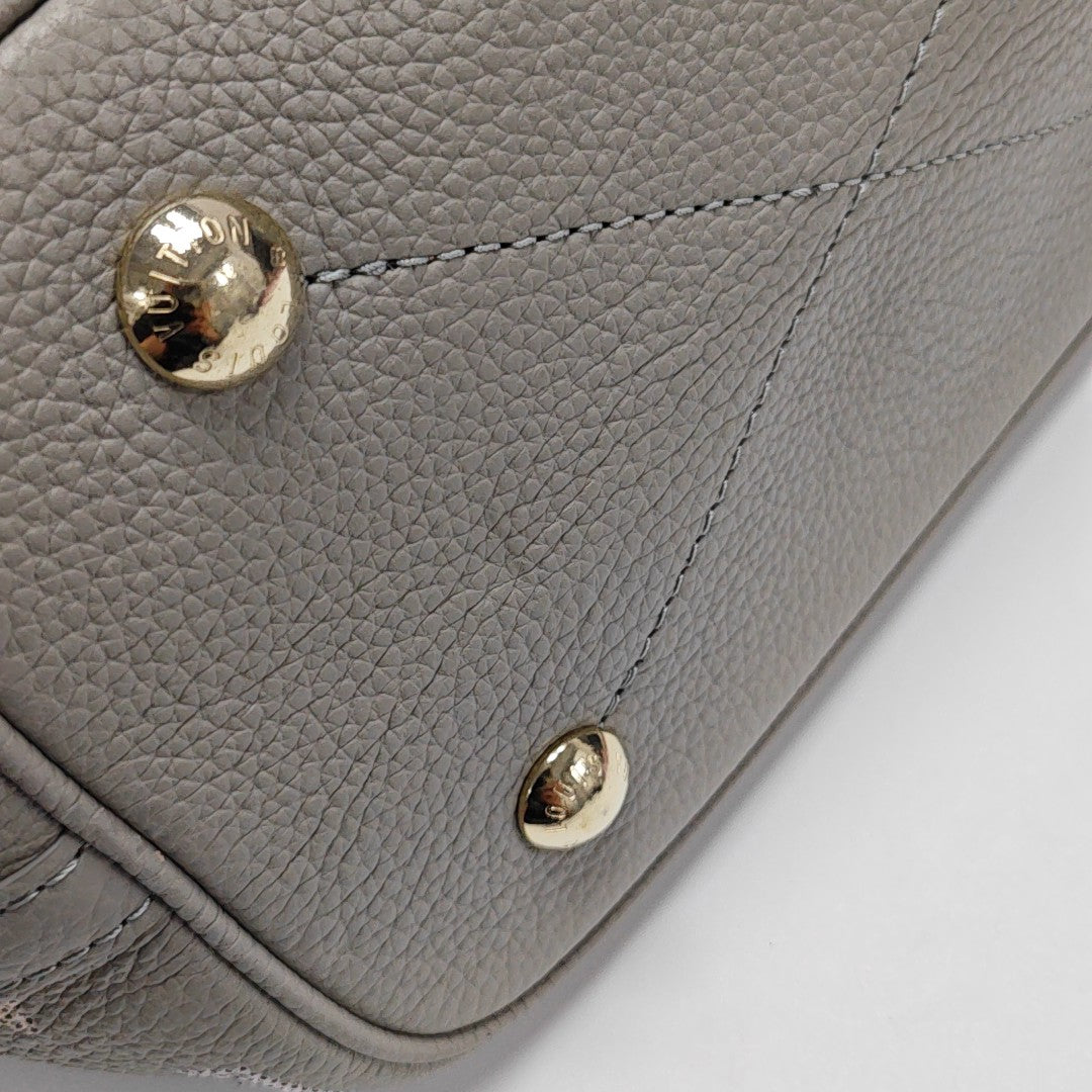 BLOSSOM PM Monogram Calfskin Gray