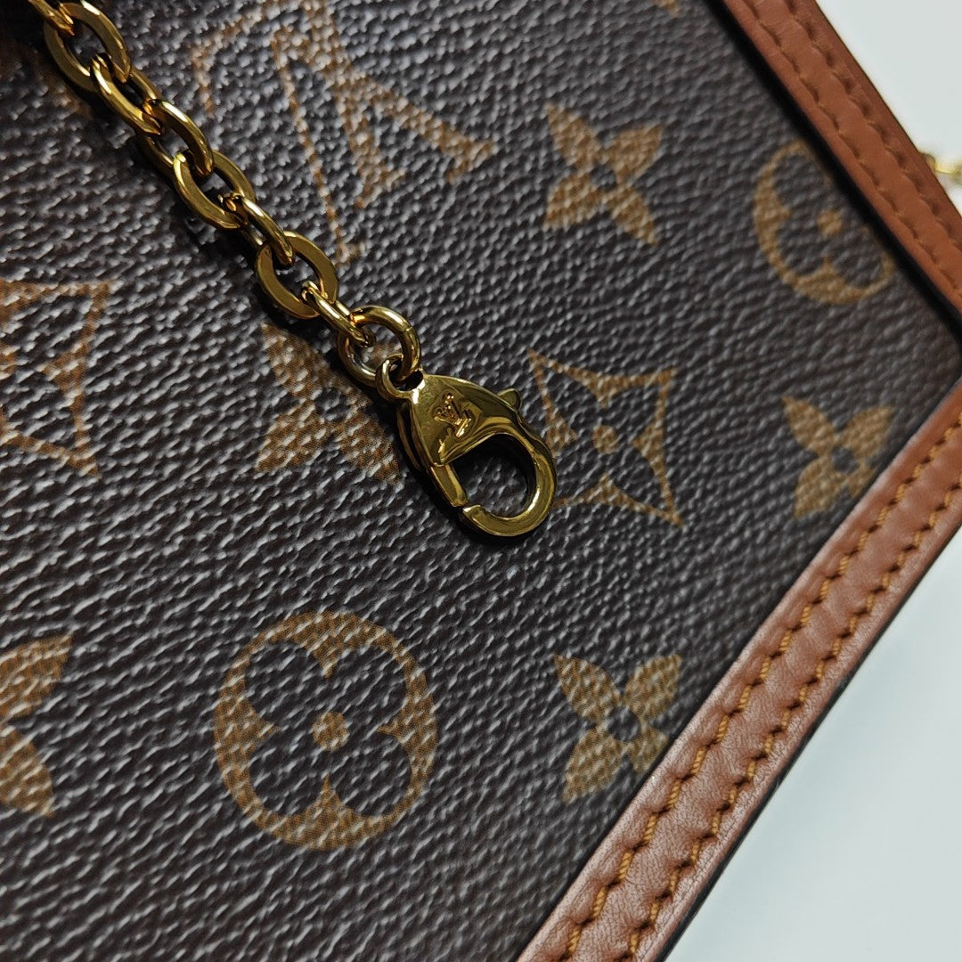 DAUPHINE WOC Monogram Coated Canvas Brown
