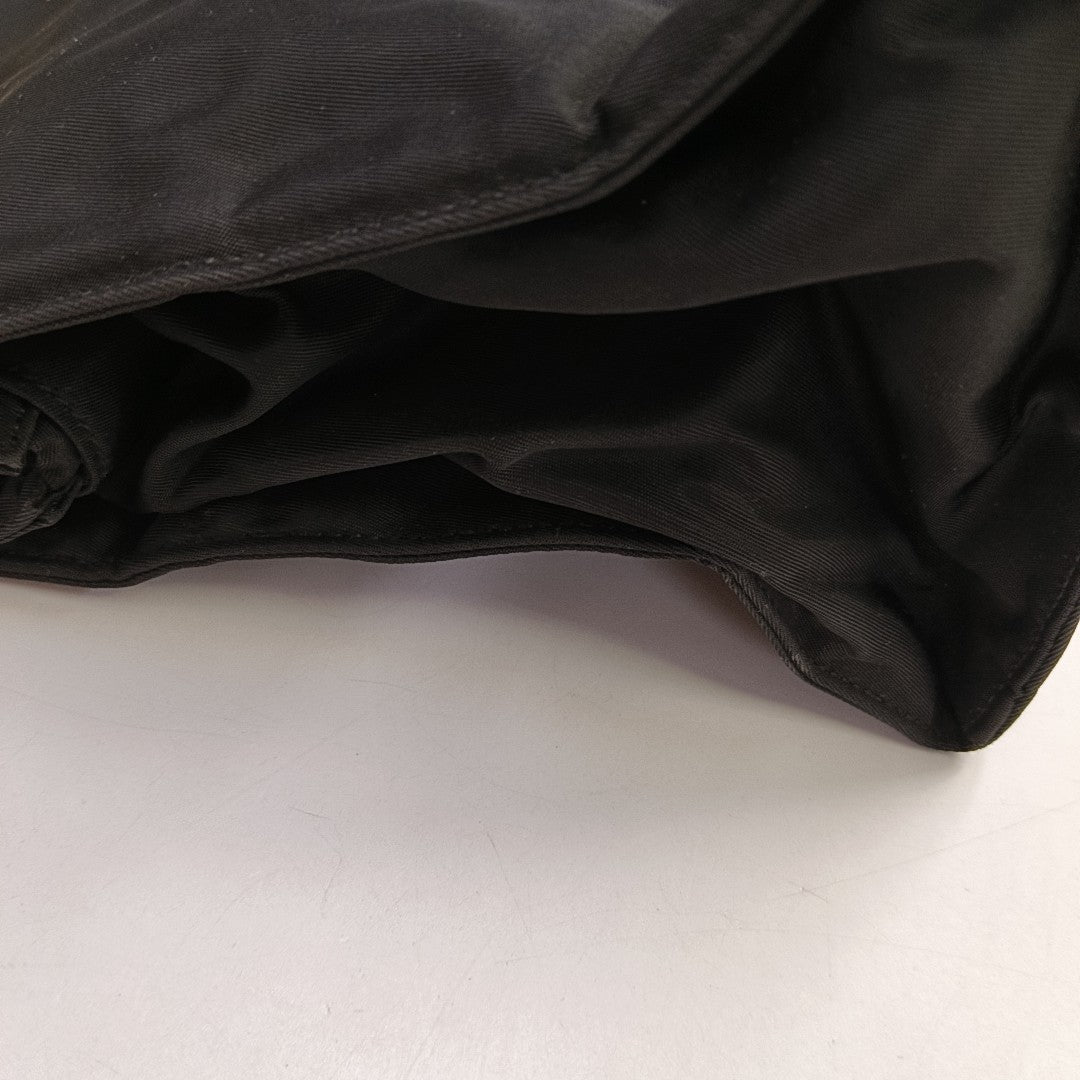 Bolso bandolera de nailon, nailon negro