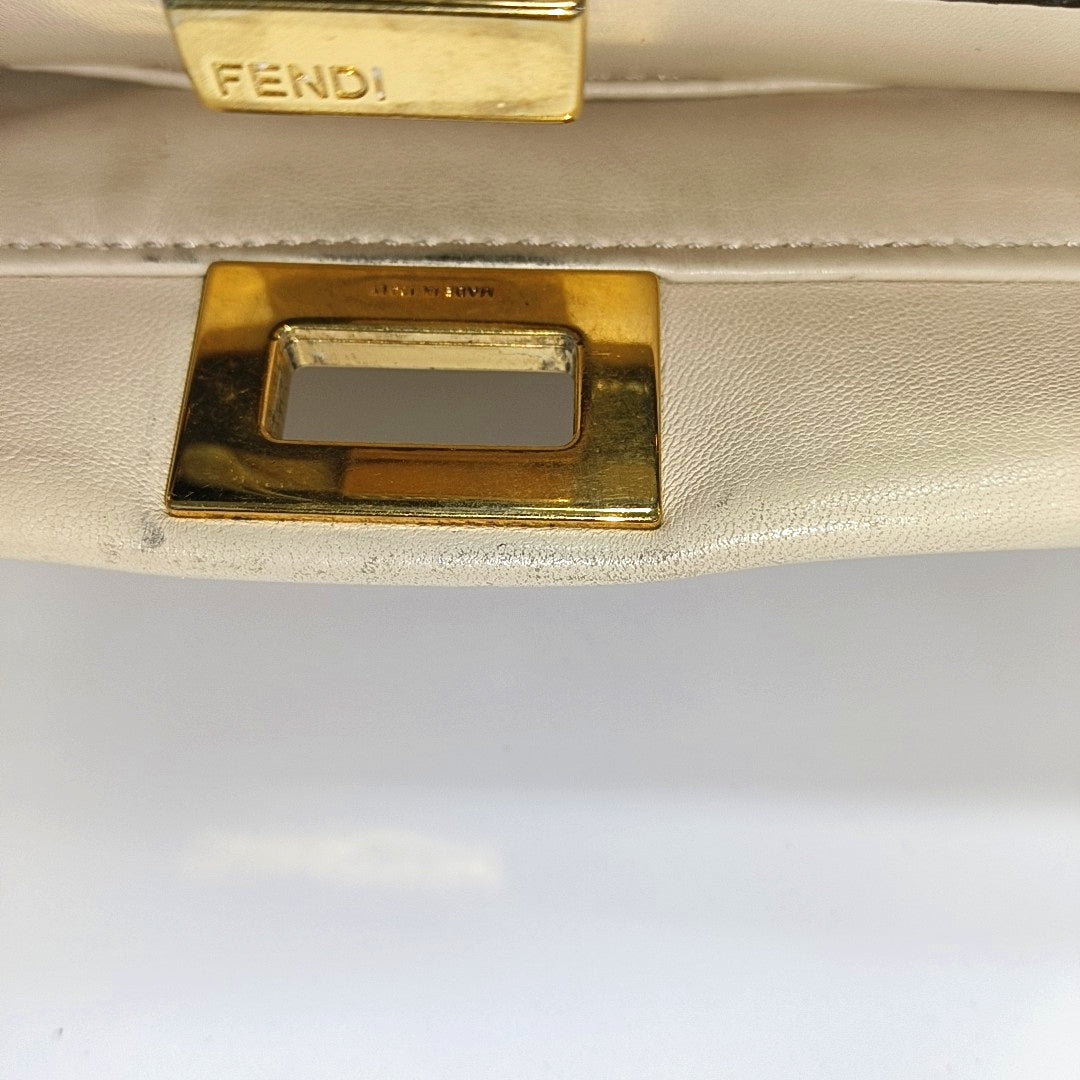 Peekaboo Mini Calfskin White