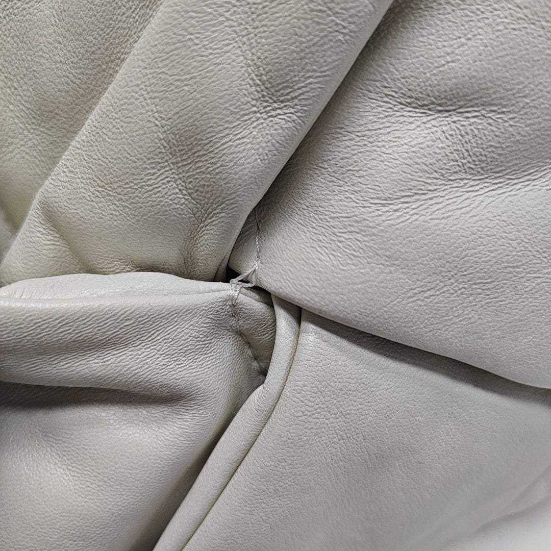 Lambskin Top Handle Bag White