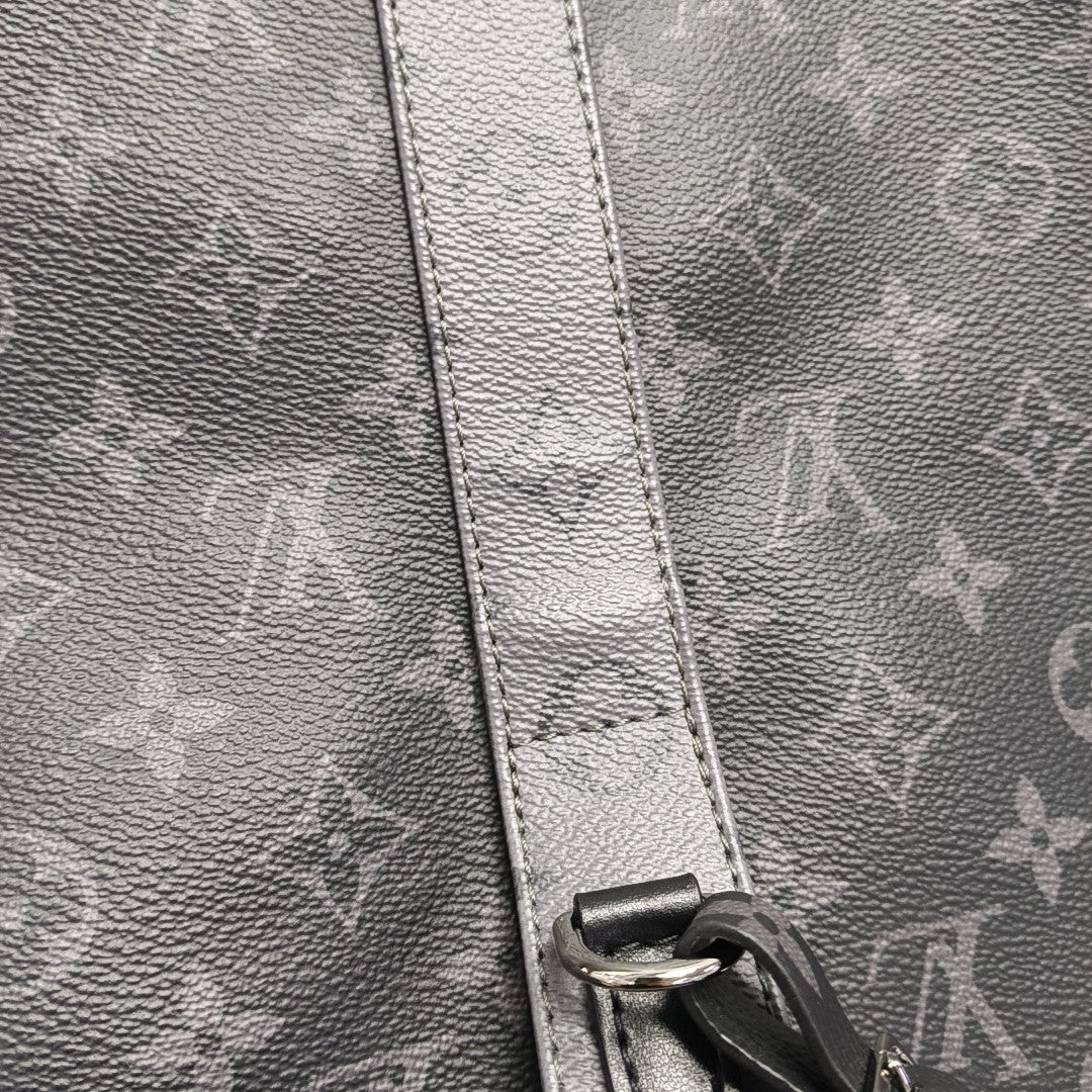 NEW CABAS ZIPPE GM Monogram Coated Canvas Gray