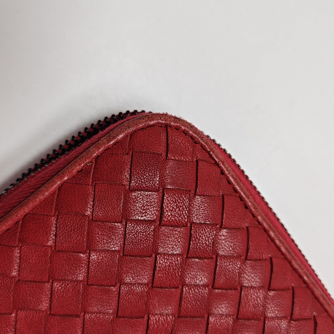 Calfskin Wallet Red