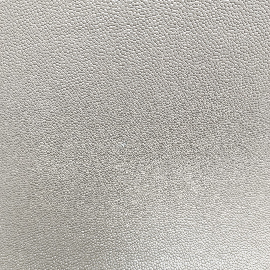 BOY CHANEL Mini Quilted Grained Calfskin White