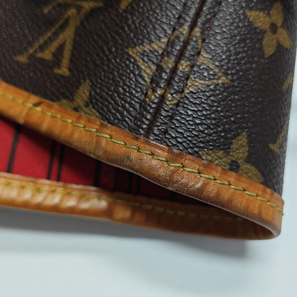 NEVERFULL MM Monogram Coated Canvas Brown
