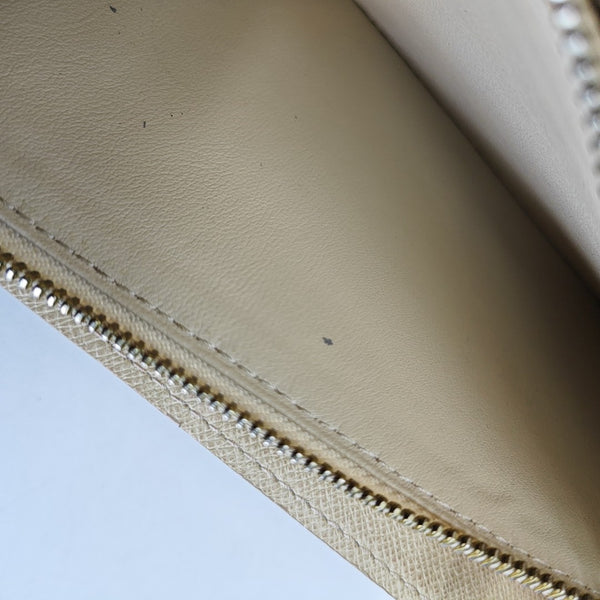 PORTE MONNAIE Damier Azur Coated Canvas White