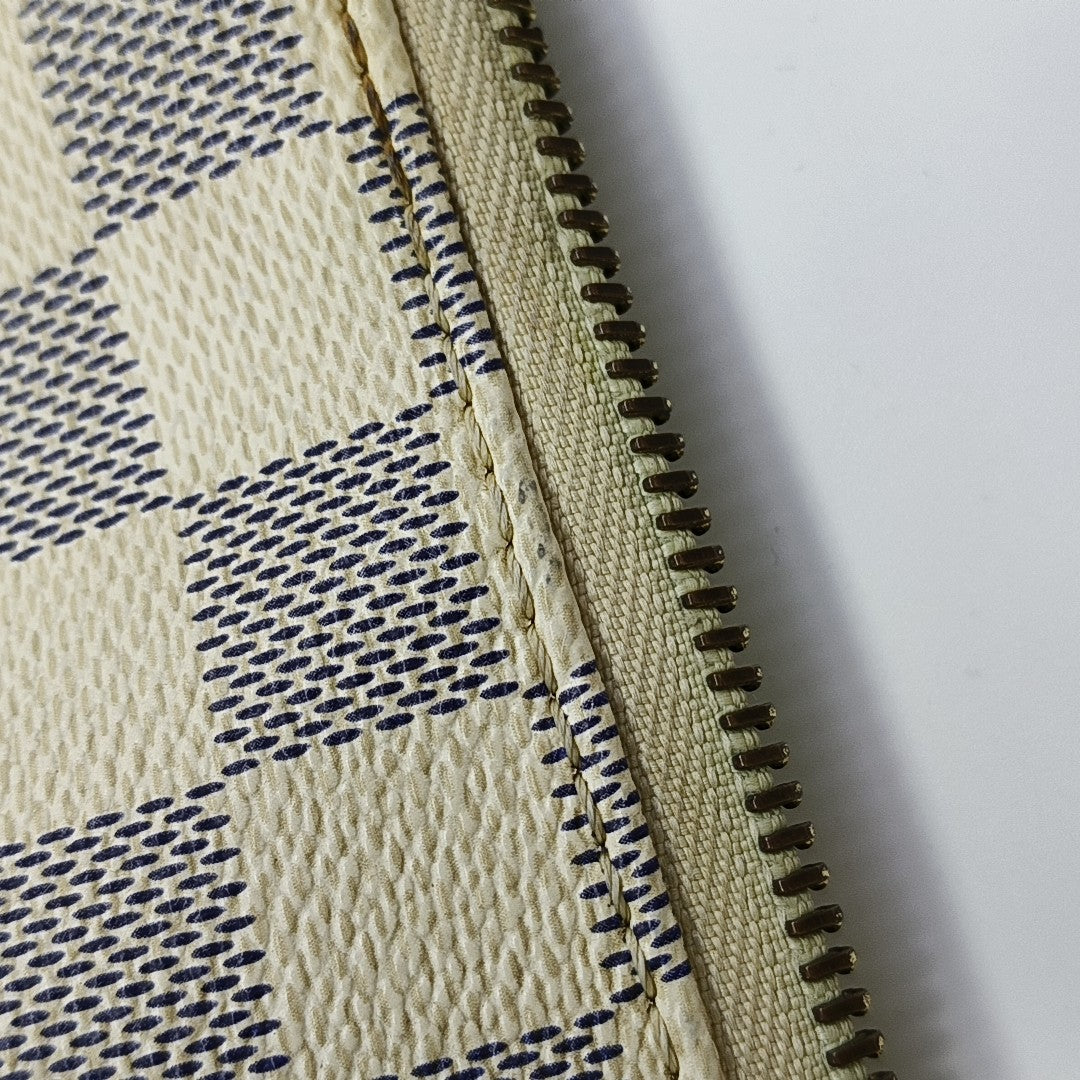 TOTALLY MM Damier Azur Coated Canvas White