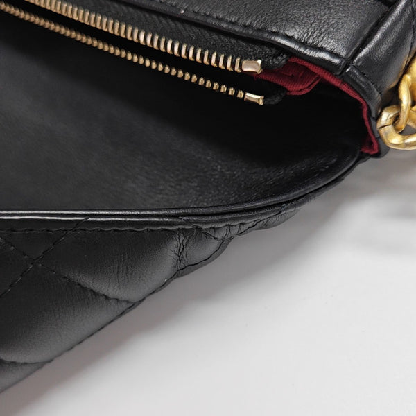 TRENDY CC Quilted Grained Calfskin Black