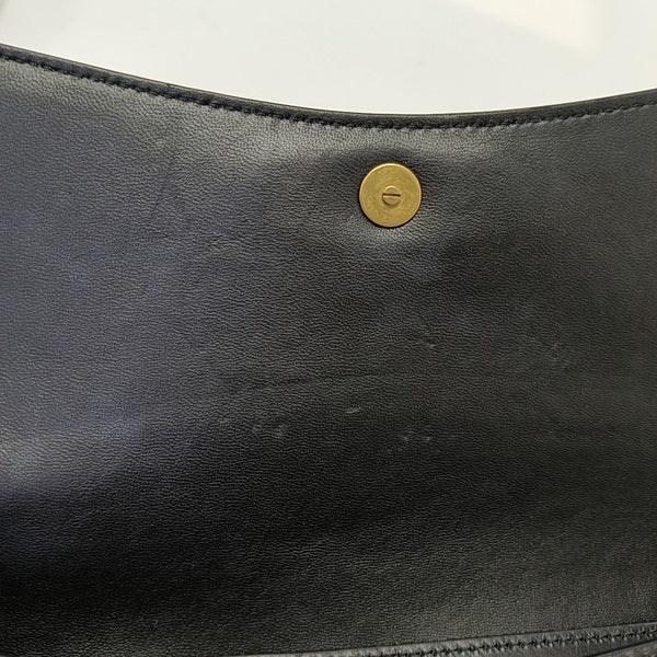 Calfskin Shoulder Bag Black