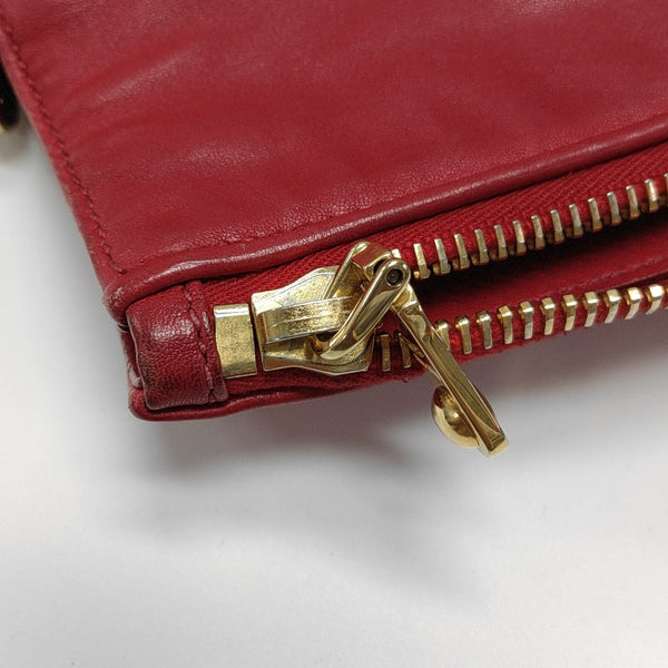Avenue Quilted Lambskin Red