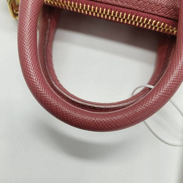 Saffiano Calfskin Shoulder Bag Pink