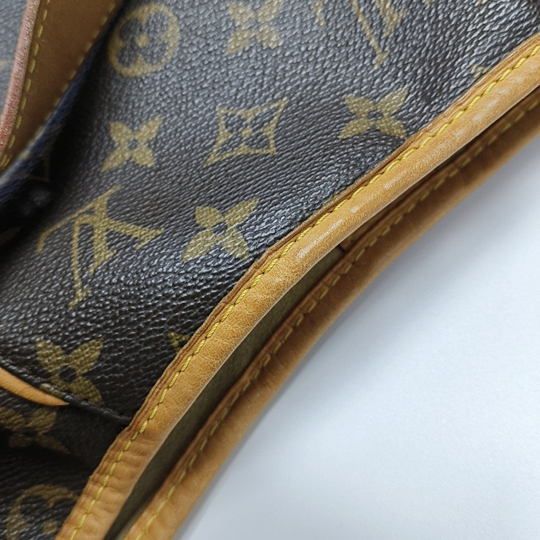 GALLIERA PM Monogram Coated Canvas Brown