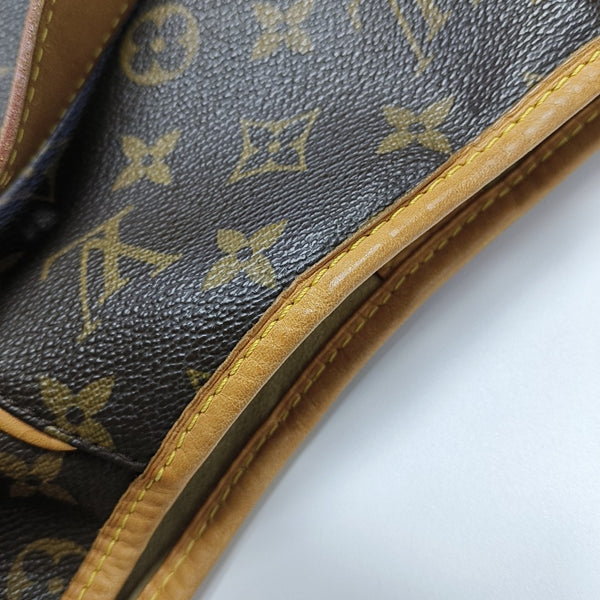GALLIERA PM Monogram Coated Canvas Brown