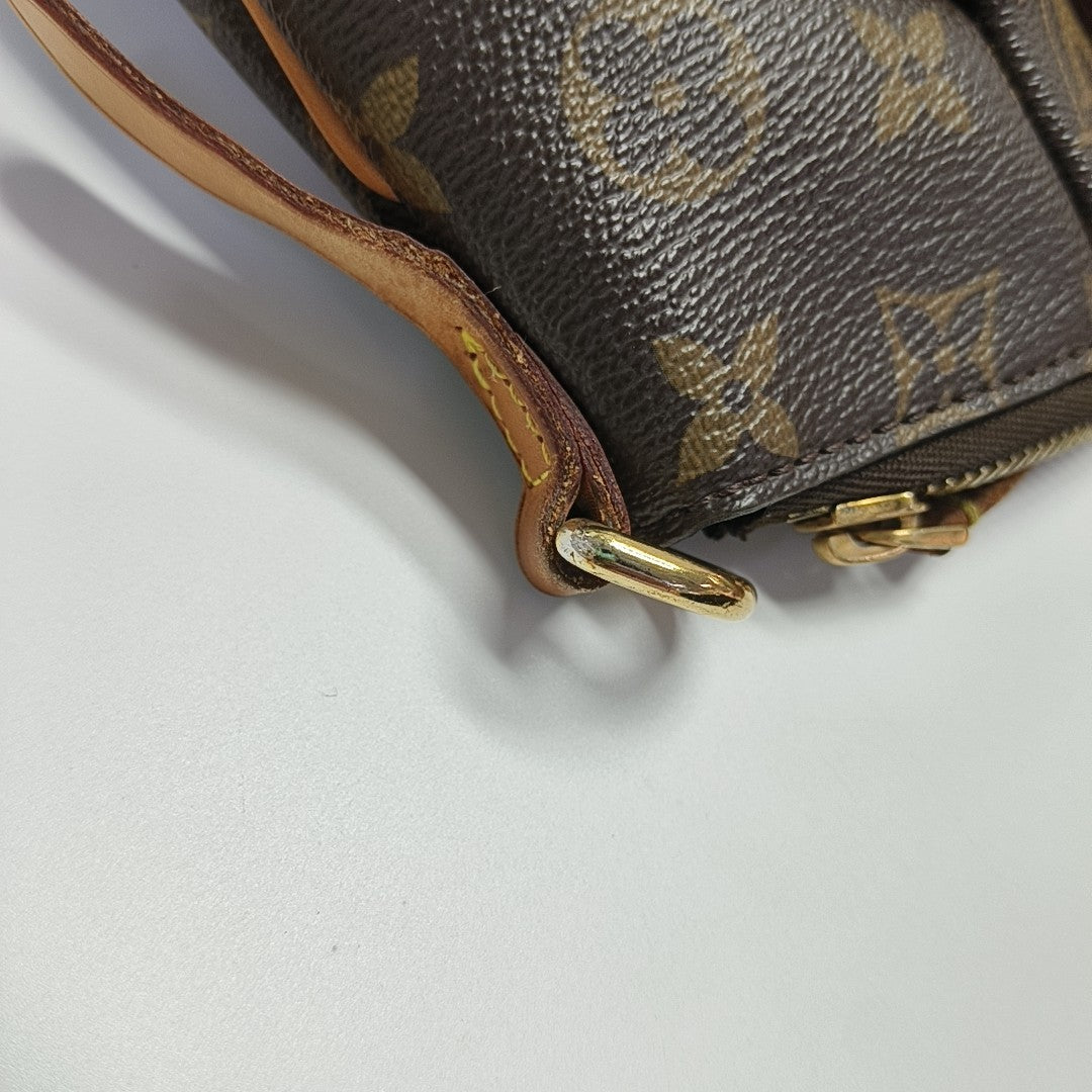 TURENNE Monogram Coated Canvas Brown
