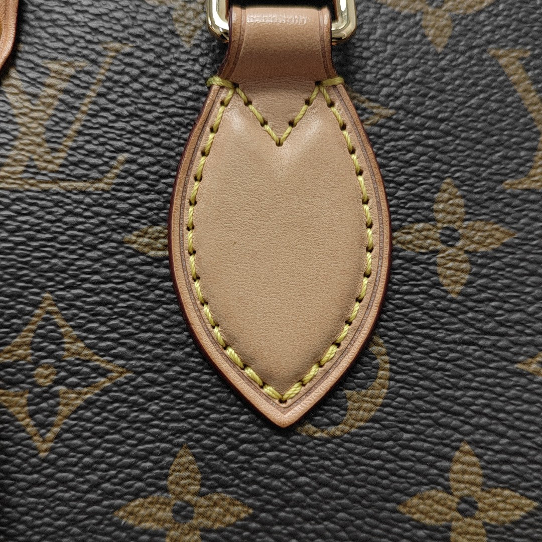SAC PLAT BB Monogram Coated Canvas Brown