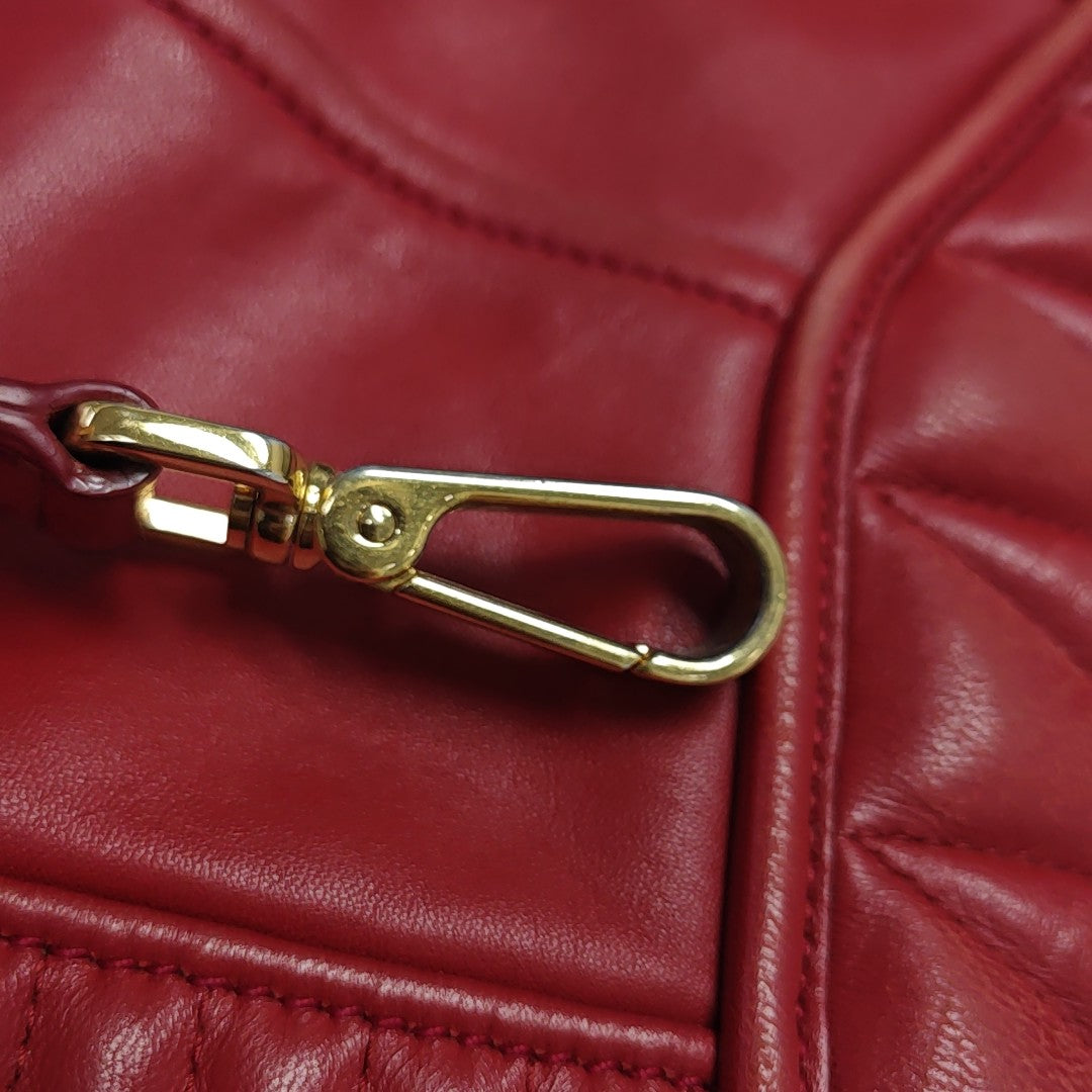 Miu Confidential Quilted Lambskin Red