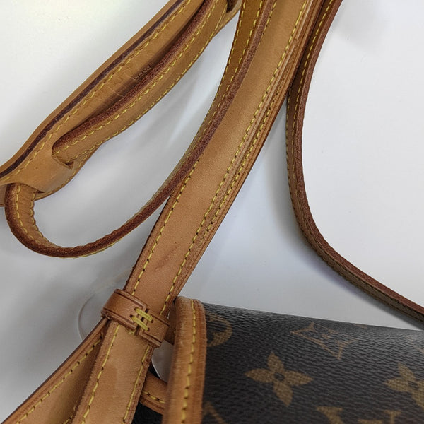 SOLOGNE PM Monogram Coated Canvas Brown