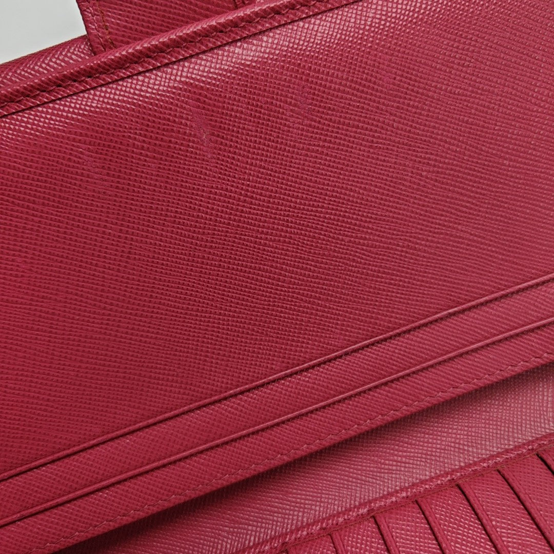 Calfskin Wallet Red