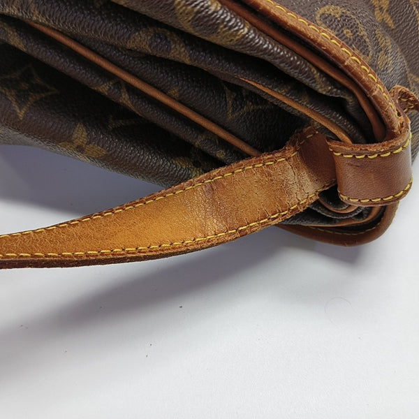 SAUMUR 35 Monogram Coated Canvas Brown
