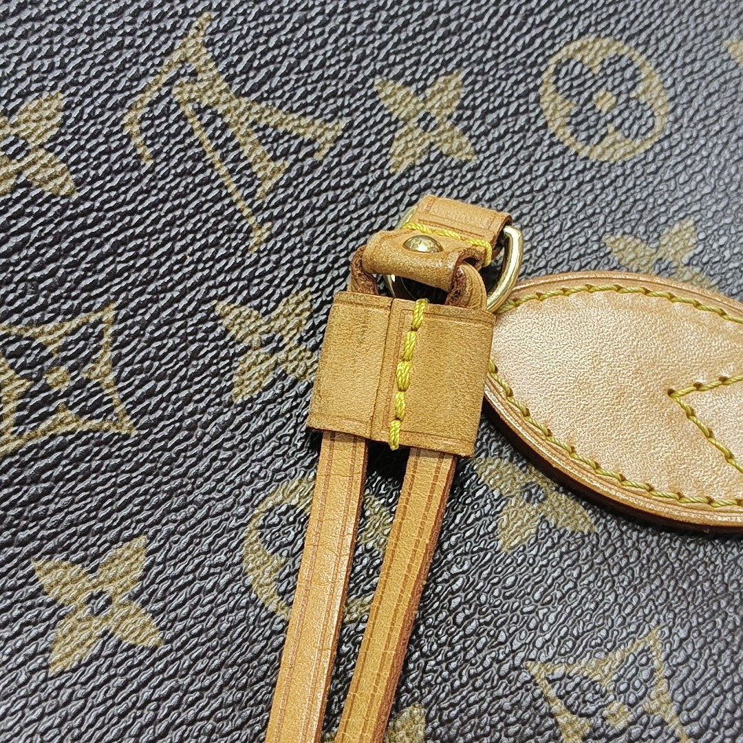 NEVERFULL PM Monogram Coated Canvas Brown