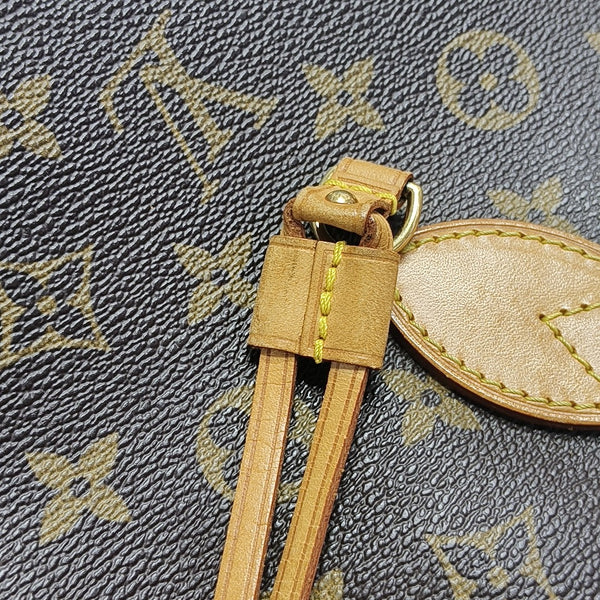 NEVERFULL PM Monogram Coated Canvas Brown