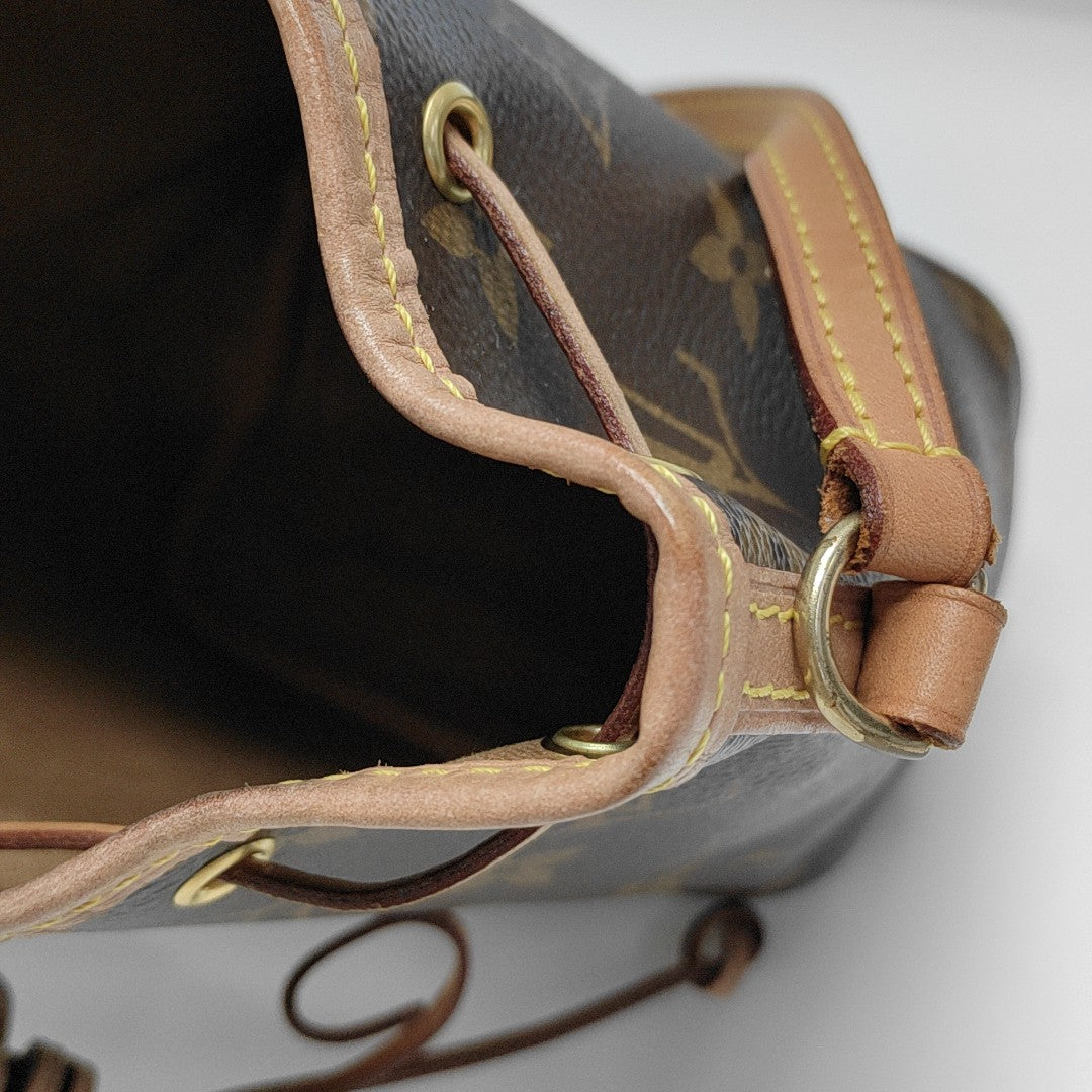 NÉONOÉ Nano Monogram Coated Canvas Brown