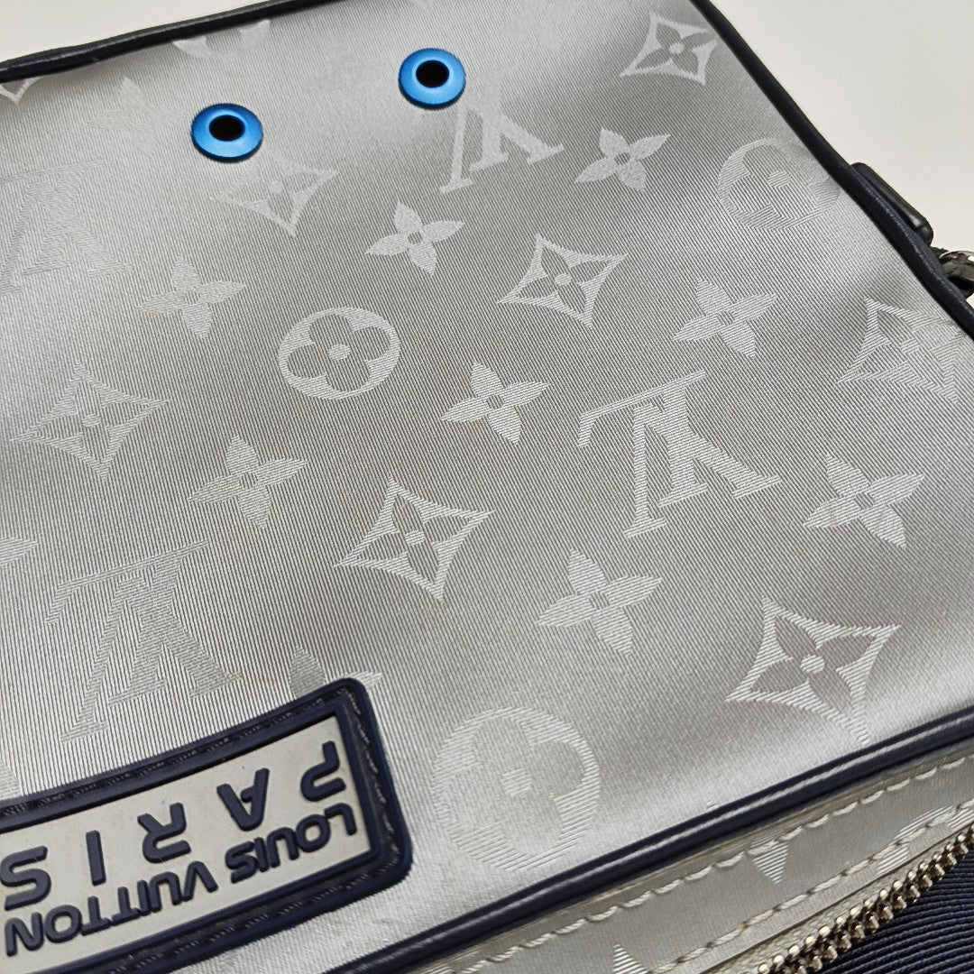 ALPHA Monogram Coated Canvas Silver