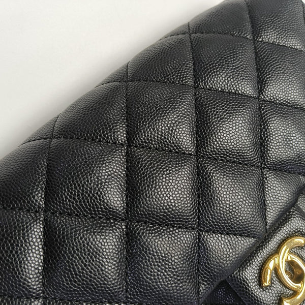 23C Mini Quilted Grained Calfskin Black