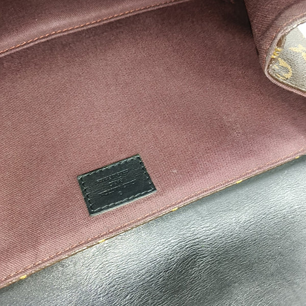 PALK Monogram Coated Canvas Brown
