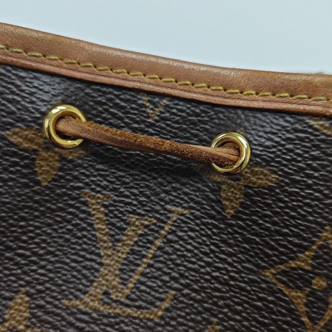 NÉONOÉ Nano Monogram Coated Canvas Brown
