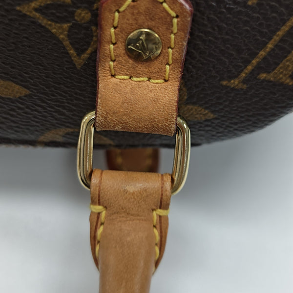 RIBERA Monogram Coated Canvas Brown