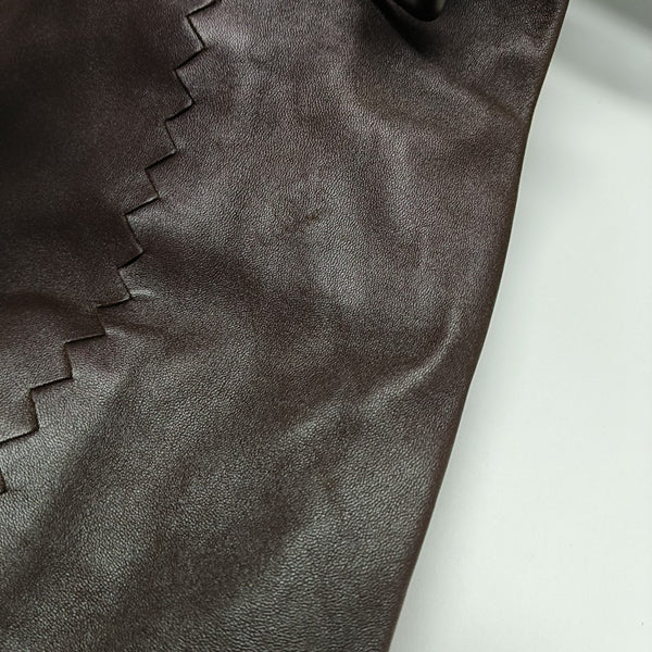 Lambskin Shoulder Bag Brown
