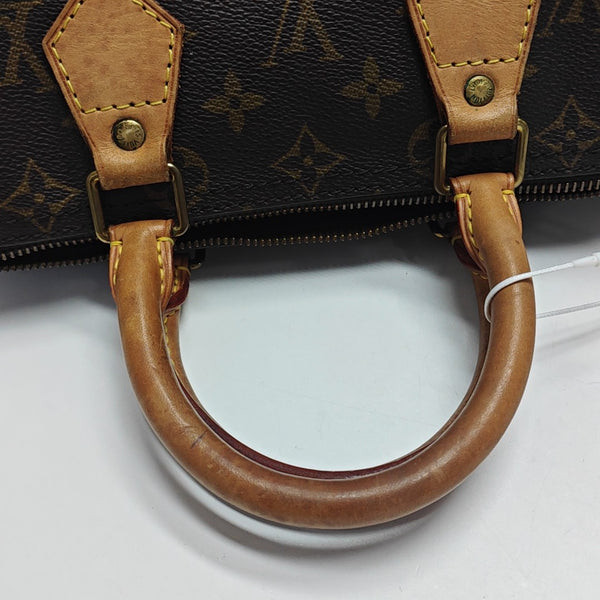 SPEEDY 25 Monogram Coated Canvas Brown