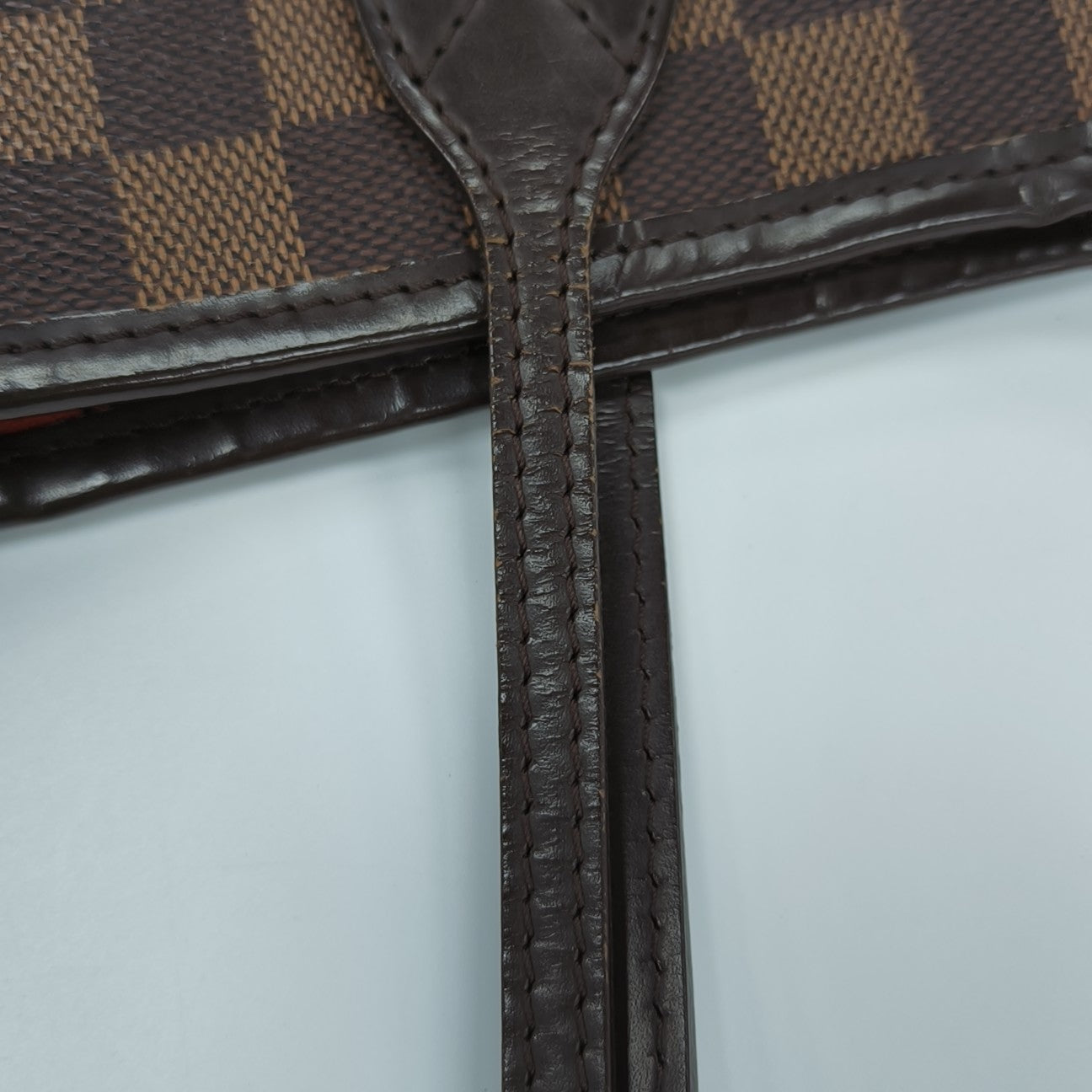 NEVERFULL MM Damier Ebene Coated Canvas Brown