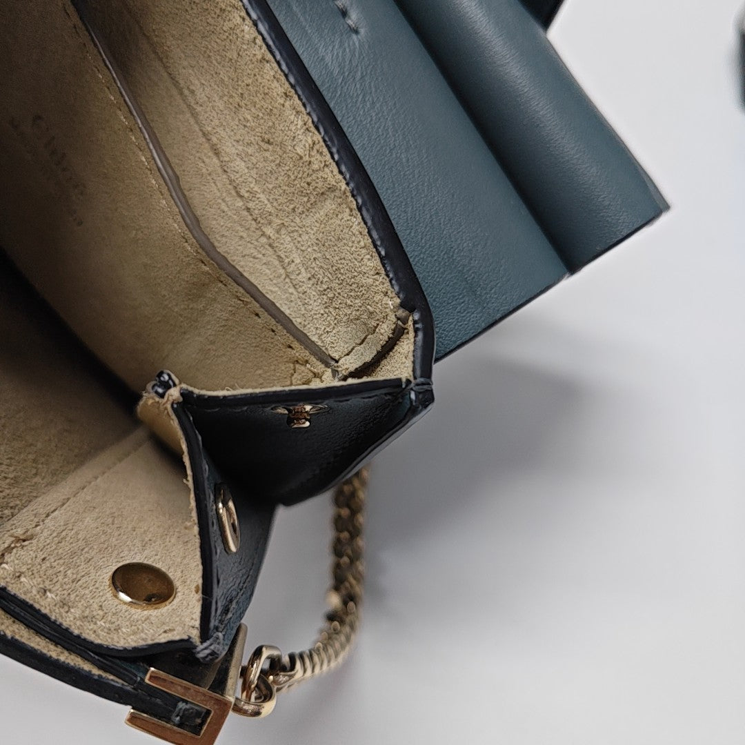 Faye Small Calfskin Blue