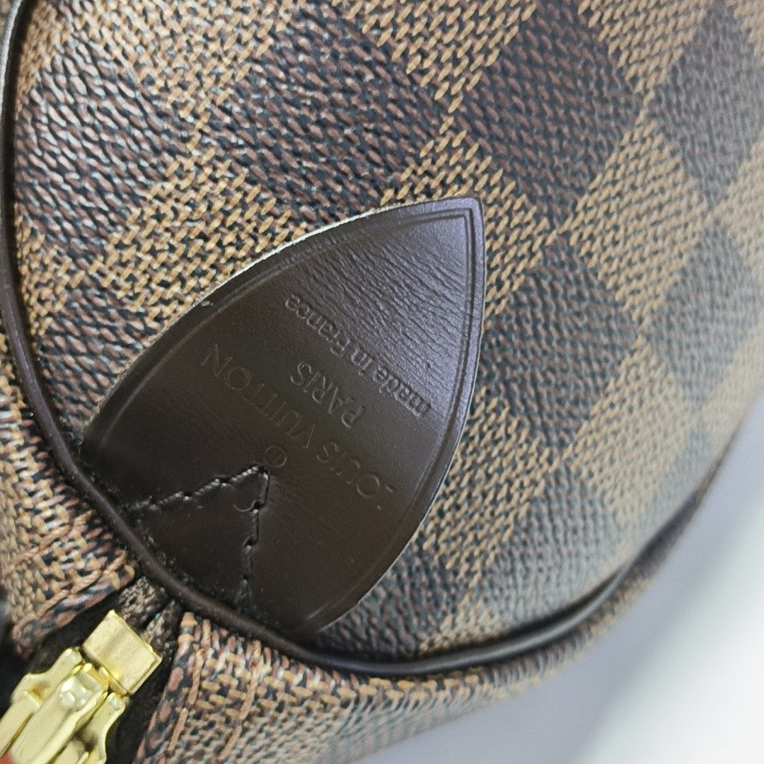SPEEDY 25 Damier Ebene Coated Canvas Brown