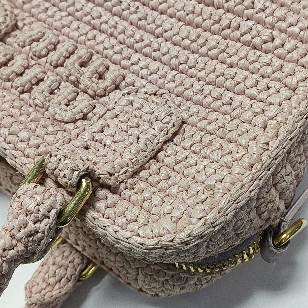 Fabric Shoulder Bag Pink