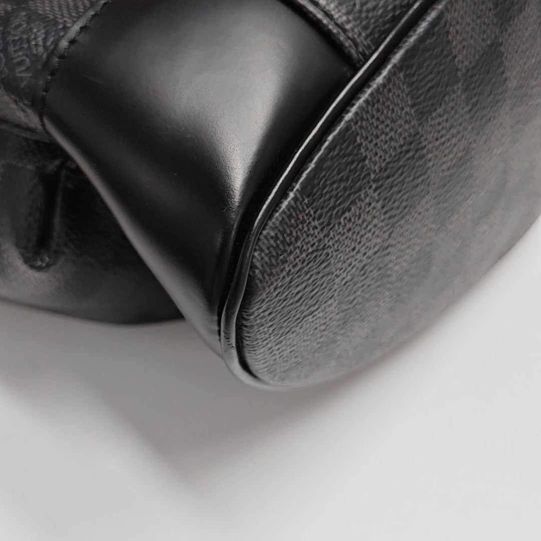 CHRISTOPHER MM Damier Graphite Coated Canvas Gray